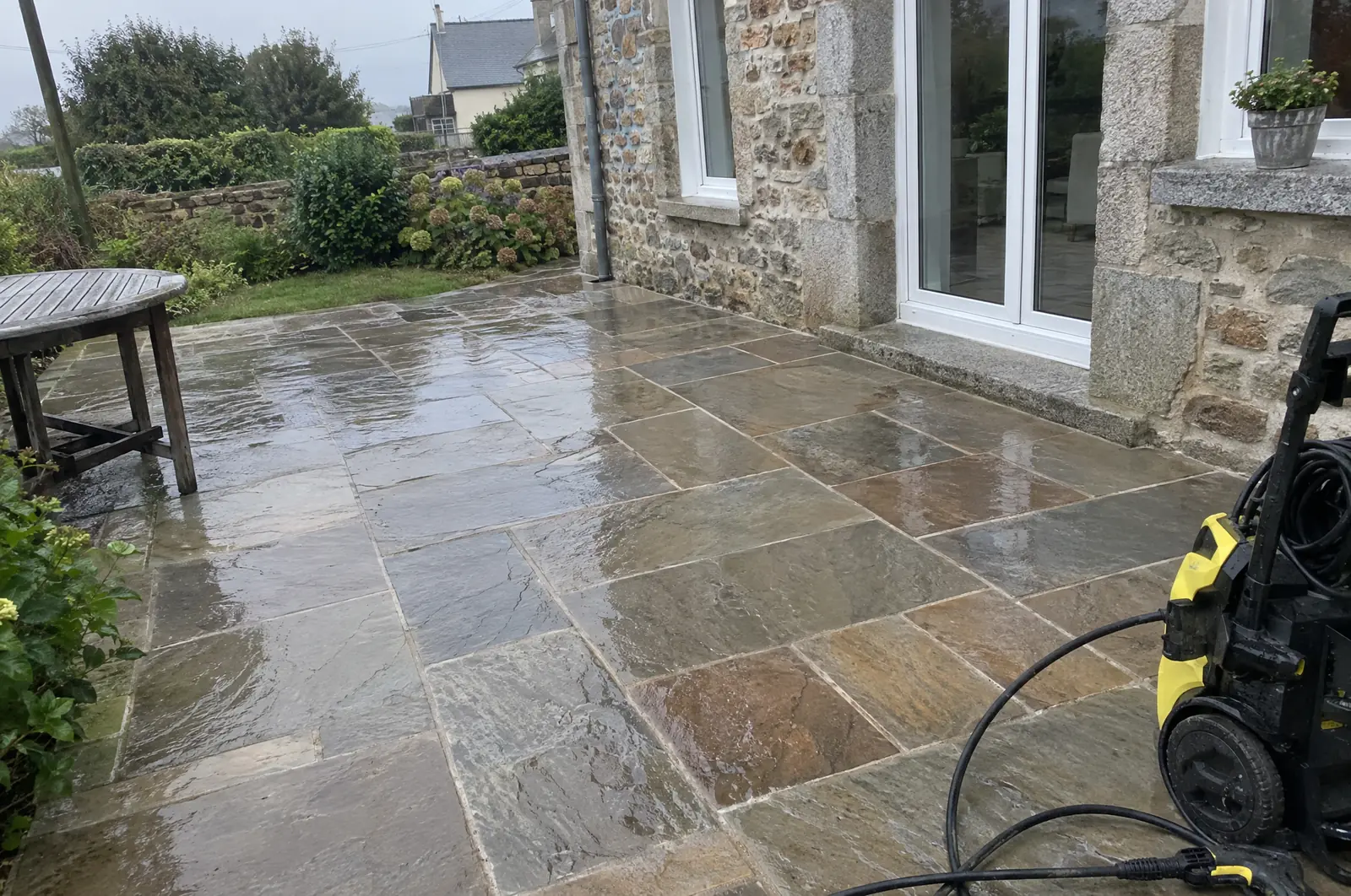 Terrasse bois nettoyée